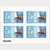 Rectangulaire La guerre est la paix Sticker Obama (Feuille)