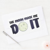Rectangulaire La Lune m'a fait le faire Sticker (Enveloppe)