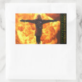 Rectangulaire L'amour a des ennemis - Sticker FLAME (Sac)