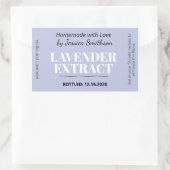 Rectangulaire Lavender Extract Modern Label Sticker ZEX_001d (Sac)