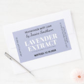Rectangulaire Lavender Extract Modern Label Sticker ZEX_001d (Enveloppe)