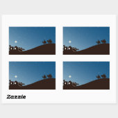 Rectangulaire Les Hommes Sages Lui Demandent Sticker Rectangle D (Feuille)