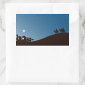 Rectangulaire Les Hommes Sages Lui Demandent Sticker Rectangle D (Sac)