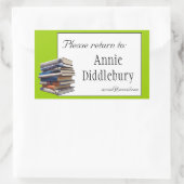 Rectangulaire Livres Plaque ou Sticker de propriété (Sac)