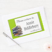 Rectangulaire Livres Plaque ou Sticker de propriété (Enveloppe)