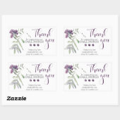 Rectangulaire Logo du Merci pour petites entreprises - Sticker C (Feuille)