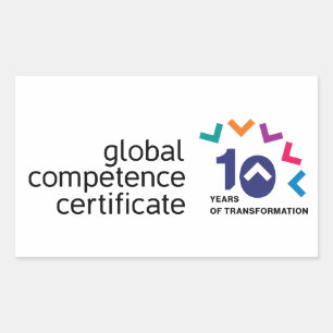 Rectangulaire Logo Sticker GCC 10th Anniversay!