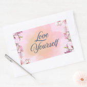 Rectangulaire Love Yourself Aesthetic Sticker (Enveloppe)