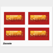 Rectangulaire Lucky Monkey Année 2016 Sticker vertical 2 (Feuille)