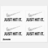 Rectangulaire Mauvaise Herbe, Sticker Amateurs De Mauvaises Herb (Feuille)