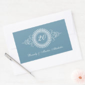 Rectangulaire Médaillon Changer le Sticker du numéro anniversair (Enveloppe)