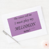 Rectangulaire Melodeon Voices Dit Doit Jouer Sticker Rectangulai (Enveloppe)
