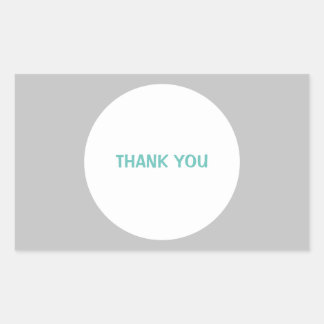 RECTANGULAIRE MERCI STICKER