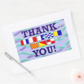 Rectangulaire Merci Sticker Drapeau 2 Rectangle (Enveloppe)