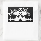 Rectangulaire Métal Meeple - Sticker (Sac)