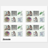 Rectangulaire Modern Creator & Nature Sticker Sheet - Funny Cat  (Feuille)