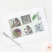 Rectangulaire Modern Creator & Nature Sticker Sheet - Funny Cat  (Enveloppe)