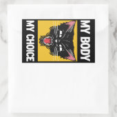 Rectangulaire Mon corps Mon Sticker Choice (Sac)
