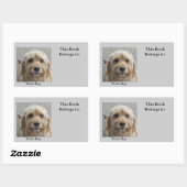 Rectangulaire Montre Sticker Chien (Feuille)