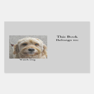 Rectangulaire Montre Sticker Chien