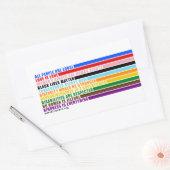 Rectangulaire Nos Valeurs Sont Sticker (Enveloppe)