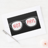Rectangulaire Not Phyl Sticker (Enveloppe)