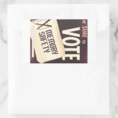 Rectangulaire N'oubliez pas de voter : Memory Safety sticker (Sac)