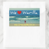 Rectangulaire Nous aimons Sticker Warilla (Sac)