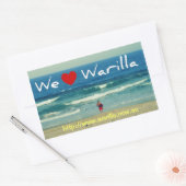 Rectangulaire Nous aimons Sticker Warilla (Enveloppe)