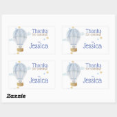 Rectangulaire Nous pouvons attendre Merci Sticker (Feuille)