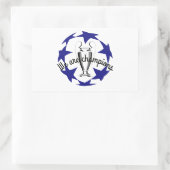Rectangulaire nous sommes champions Sticker (Sac)
