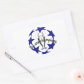 Rectangulaire nous sommes champions Sticker (Enveloppe)