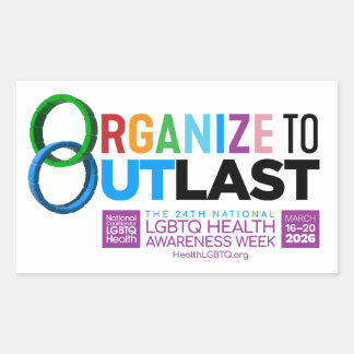 Rectangulaire Organize to Outlast Sticker
