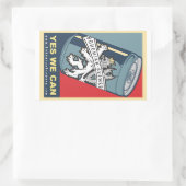Rectangulaire Oui Nous Pouvons Sticker Pack (Sac)
