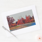 Rectangulaire Peinture Burleigh Falls 11cm x 6cm Sticker rectang (Enveloppe)