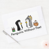 Rectangulaire Pingouins sans sticker pieds (Enveloppe)