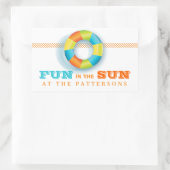 Rectangulaire Piscine fêtes Été Amusement dans le Sticker Soleil (Sac)