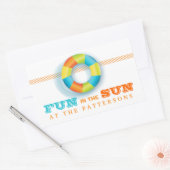 Rectangulaire Piscine fêtes Été Amusement dans le Sticker Soleil (Enveloppe)