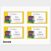 Rectangulaire Plaque de livres ou Sticker Ex Libris (Feuille)