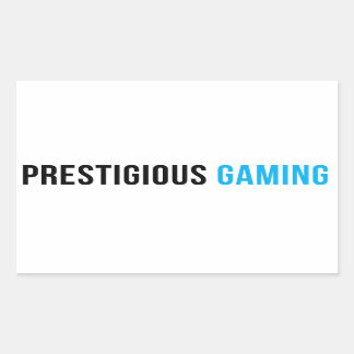 Rectangulaire Prestigieux sticker de jeu