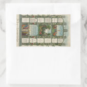 Rectangulaire Prières et commandements de notre Sticker Seigneur (Sac)