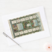 Rectangulaire Prières et commandements de notre Sticker Seigneur (Enveloppe)