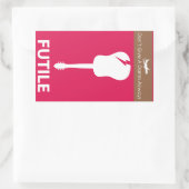 Rectangulaire Psychologie inverse Sticker Fragile (Sac)