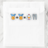 Rectangulaire PUBG (non officiel) - Sticker pour dîner de poulet (Sac)