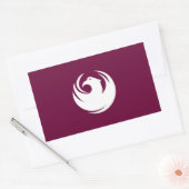 Rectangulaire Rectangle sticker with Flag of Phoenix City, USA (Enveloppe)