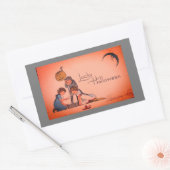 Rectangulaire RECTANGLE vintage HALLOWEEN STICKER (Enveloppe)