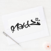 Rectangulaire Resk 12 Sticker (Enveloppe)