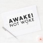 Rectangulaire Réveillez-vous ! Sticker LOGO Not Woke™ (Enveloppe)