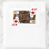 Rectangulaire Roi des diamants - Sticker de rectangle (Sac)