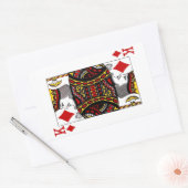 Rectangulaire Roi des diamants - Sticker de rectangle (Enveloppe)